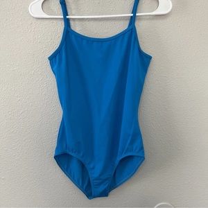 Weissman Danceware blue Adjustable strap leatard- size SA small adult